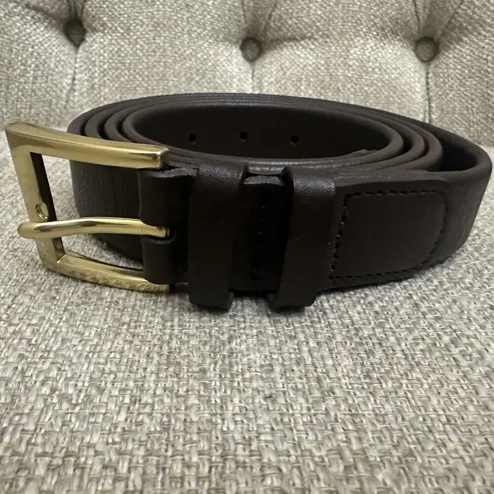 Big Men Leather Belt Dress‎ Brown Men Big Size 54/56